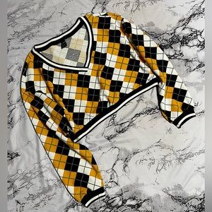 Yellow Crop Shein Sweatshirt XS